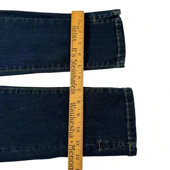 Slo Mid Rise Skinny Jeans Women's SIze 34 Dark Blue Denim Stretch - Picture 15 of 15